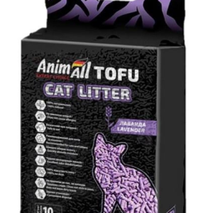 Наповнювач для котячого туалету AnimAll Тофу з ароматом лаванди Соєвий комкуючий 4,66 кг (10 л)