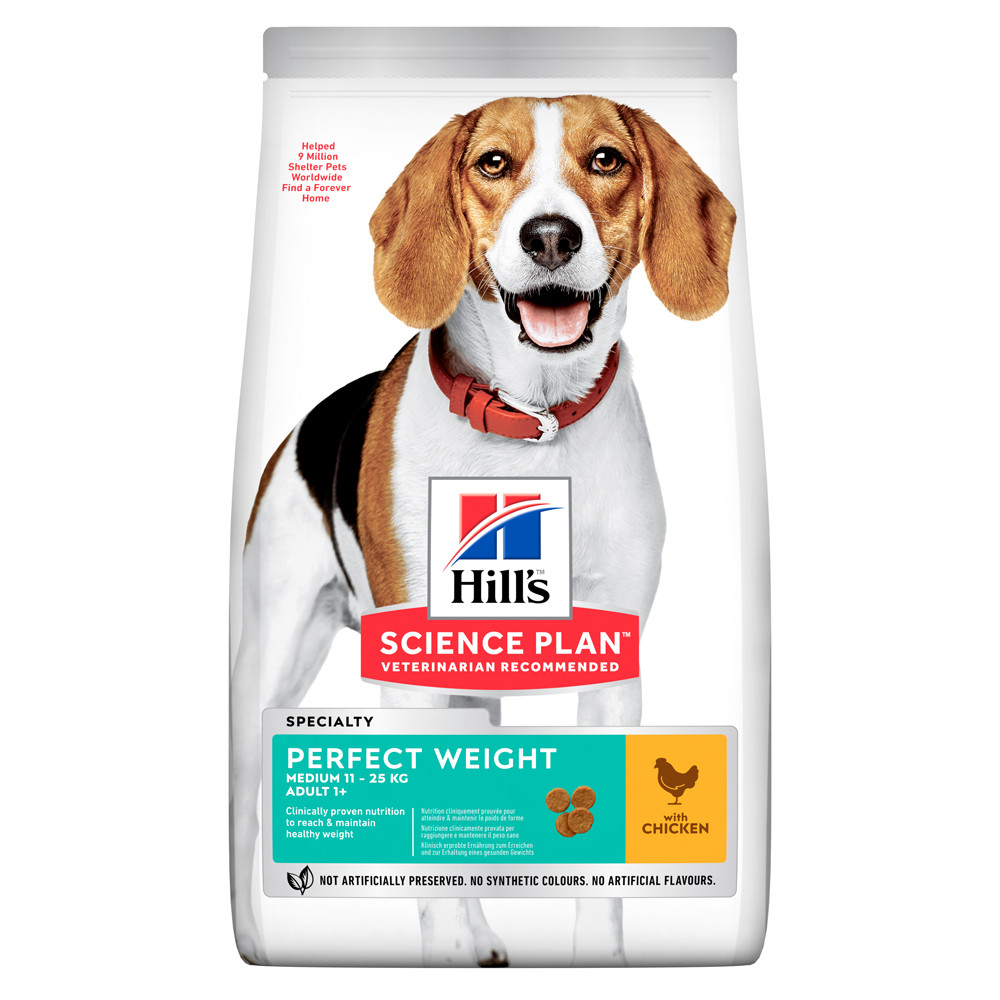 Сухий корм Хіллс Hills SP Perfect Weight для собак середніх порід схильних до ожиріння 2 кг