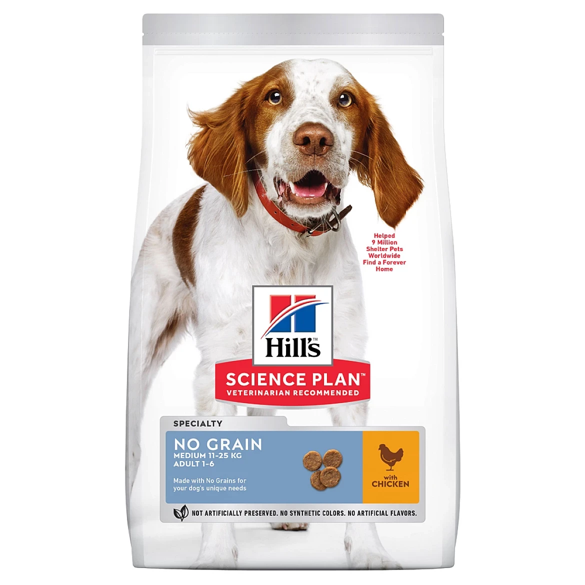 Сухий беззерновий корм Хіллс Hills SP Adult No Grain 2.5 кг для собак середніх порід
