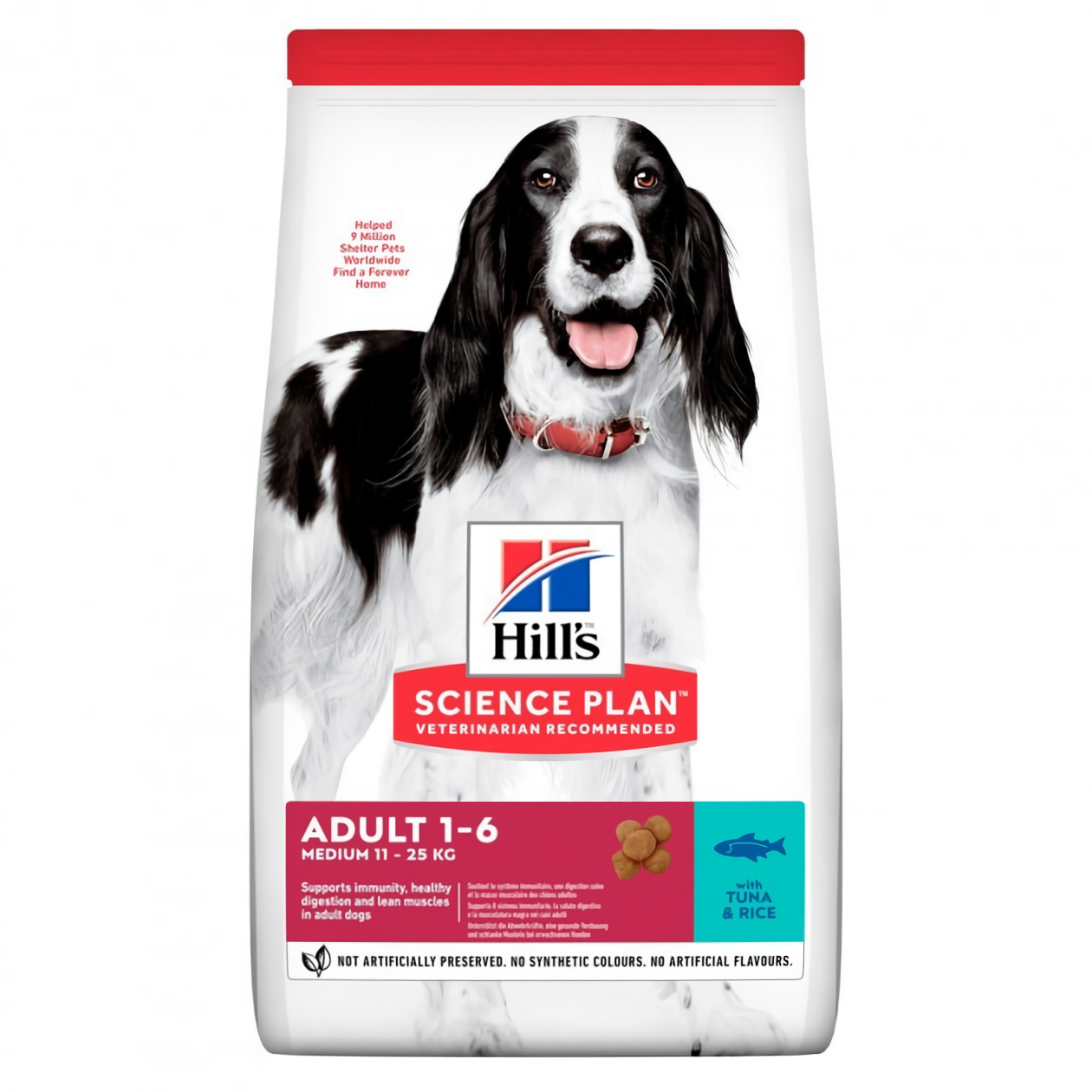 Корм для дорослих собак Хіллс Hills SP Adult Medium 2.5 кг з тунцем і рисом