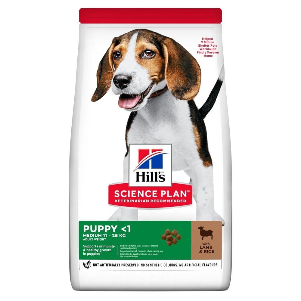 Сухий корм для цуценят Хіллс Hills SP Puppy Medium 2.5 кг з ягням і рисом для середніх порід собак