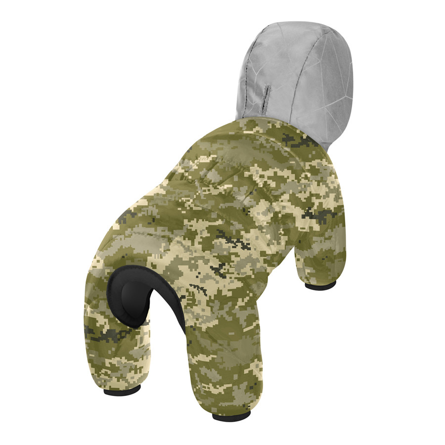 Комбінезон для собак WAUDOG Clothes, малюнок "Мілітарі", XS22, В 29-31 см, С 19-21 см
