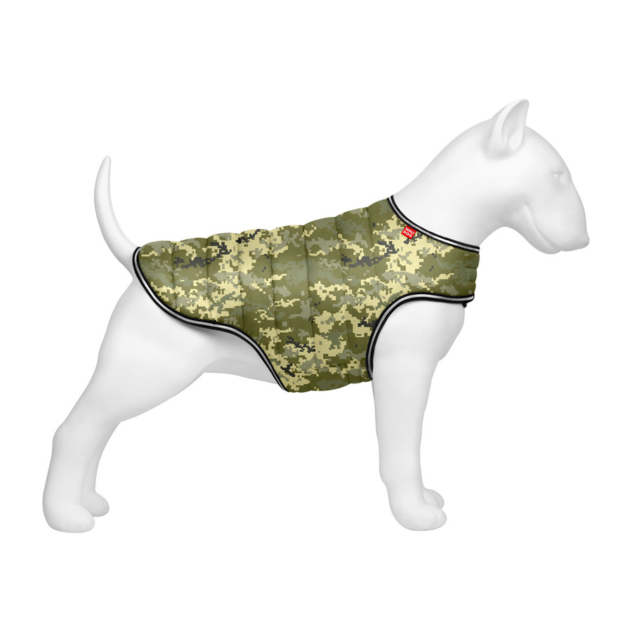 Курточка-накидка для собак WAUDOG Clothes, малюнок "Мілітарі", XL, А 47 см, B 68-80 см, С 42-52 см