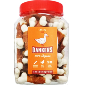 Смачні ласощі Dankers кальцієві кісточки з філе качки для собак, 500 г