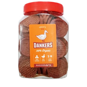 Смачні ласощі Dankers тонкі котлетки з фаршу качки для собак, 500 г