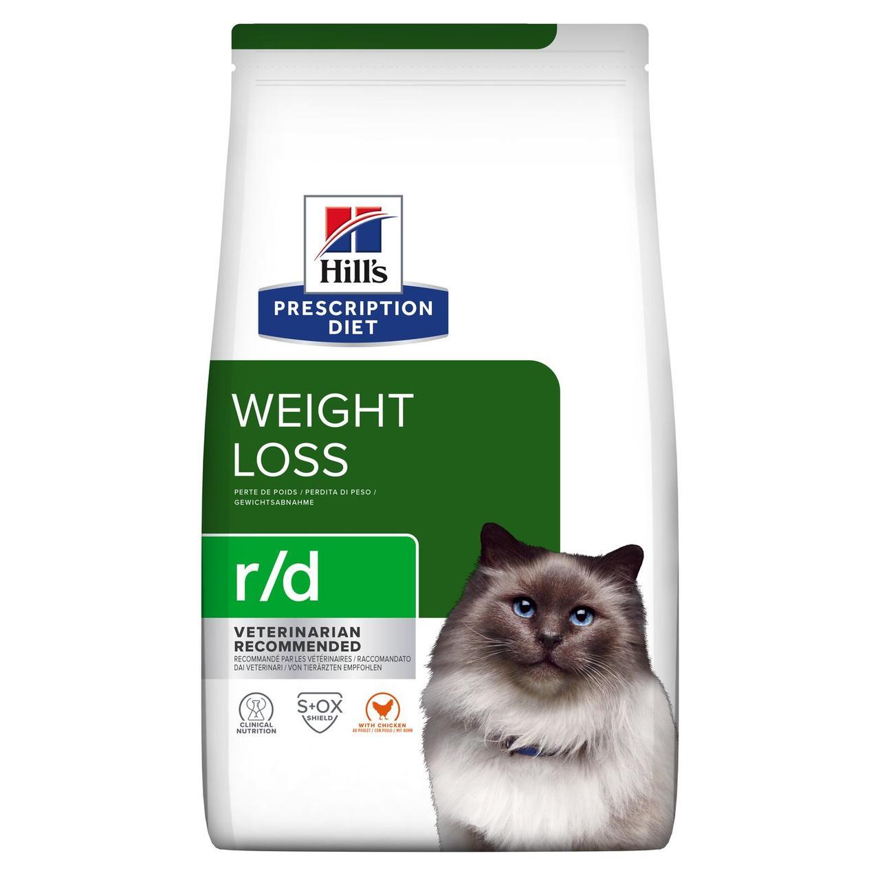 Сухий лікувальний корм ​​для котів Хіллс Hills PD Feline R/D при надмірній вазі 3 кг