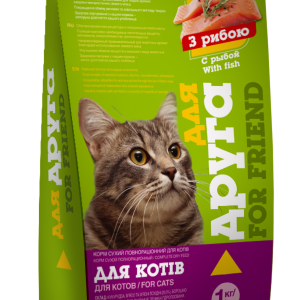 Корм Для Друга зі смаком риби для котів 1 кг O.L.KAR.