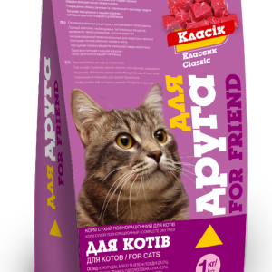 Корм для котів Для Друга класік 1 кг O.L.KAR.