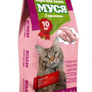 Корм для котів Муся 10 кг зі смаком кролика