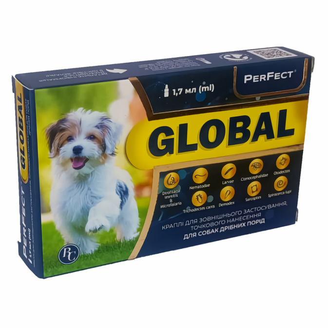 Краплі протипаразитарні PerFect Global для собак (№1 піпетка - 1.7 мл), Ветсинтез