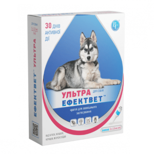 Ефектвет Ультра протипаразитарні краплі для собак по 2 мл упаковка №5 піпеток