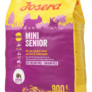 Сухий корм Josera MiniSenior (Minivita) з лососем для малоактивних собак мініатюрних порід з 8-го року життя, 900 г