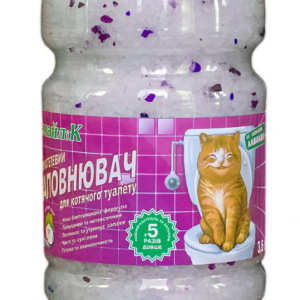 Силікагелевий наповнювач СмайліК для котячого туалету з ароматом лаванди 3.6 л