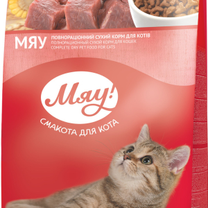 Збалансований сухий корм Мяу! для дорослих кішок з куркою 14 кг