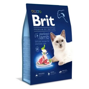 Сухий корм Брит Brit Premium by Nature Cat Sterilized Lamb з ягнятком для котів, 8 кг