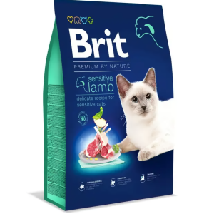 Сухий корм Бріт Brit Premium by Nature Cat Sensitive з ягням для котів із чутливим травленням, 1.5 кг