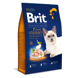 Сухий корм Бріт Brit Premium by Nature Cat Indoor Chicken з курячим м'ясом для котів, 8 кг