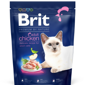 Сухий корм Бріт Brit Premium by Nature Cat Adult Chicken з куркою для котів, 800 г