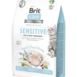 Сухий гіпоалергенний корм для котів Бріт Brit Care Cat GF Insect з комахами та рибою, 400 г