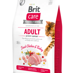 Сухий корм для для активних і вуличних котів Бріт Brit Care Cat GF Adult GF Adult Activity Support 2 кг