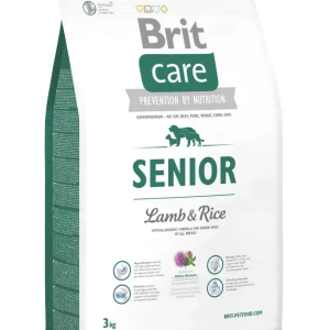Сухий корм для літніх собак усіх порід Бріт Brit Care Senior All Breed Lamb & Rice, 3 кг