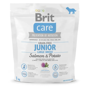 Сухий корм для цуценят гігантських порід Бріт Brit Care GF Junior Large Breed Salmon&Potato 1 кг