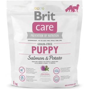 Сухий корм для цуценят Бріт Brit Care GF Puppy Salmon&Potato, 1 кг