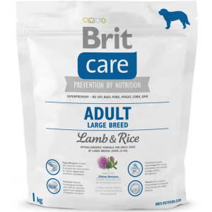 Сухий корм для дорослих собак великих порід Brit Care Adult Large Breed Lamb & Rice 1 кг
