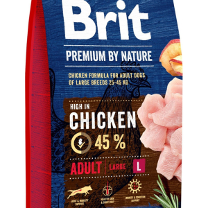 Сухий корм Бріт Brit Premium Adult L для дорослих собак великих порід, 8 кг