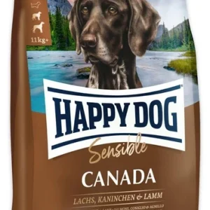 Happy Dog Sens Canada для собак із підвищеною чутливістю до кормів лосось кролик (без злаків) 11 кг