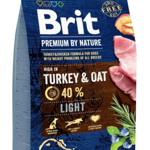 Сухий корм Бріт Brit Premium Dog Light для дорослих собак, 3 кг