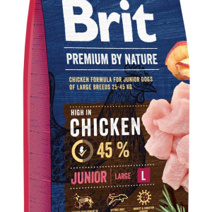 Сухий корм Бріт Brit Premium Junior L для цуценят і молодих собак великих порід, 15 кг