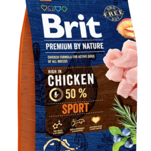 Сухий корм Бріт Brit Premium Sport для дорослих собак усіх порід із підвищеною потребою в енергії, 3 кг
