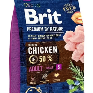 Сухий корм Бріт Brit Premium Adult S для дорослих собак дрібних порід, 3 кг