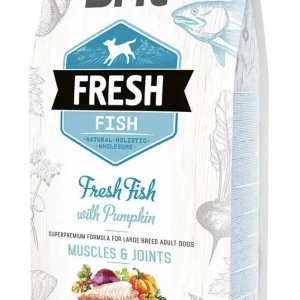 Сухий корм для дорослих собак великих порід Бріт Brit Fresh Muscle&Joints з рибою та гарбузом, 12 кг
