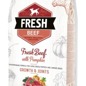 Сухий корм для цуценят і юніорів великих порід собак Бріт Brit Fresh Growth & Joints з яловичиною та гарбузом, 12 кг