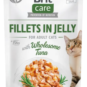 Вологий корм для котів Бріт Brit Care Cat pouch 85 г (з тунцем у желе)