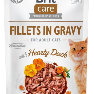 Вологий корм для котів Бріт Brit Care Cat pouch 85 г (філе качки в соусі)