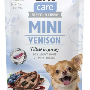 Вологий корм для собак Бріт Brit Care Mini pouch 85 г (філе дичини в соусі)