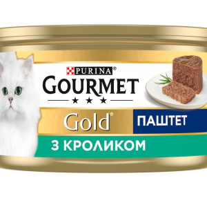 Консерва Gourmet Gold (Гурмет Голд) для кішок паштет з кроликом 85 г Purina