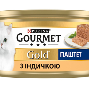 Консерва Gourmet Gold (Гурме Голд) для котів паштет з індичкою 85 г Purina