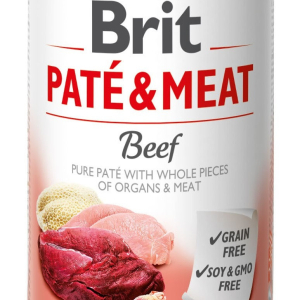 Вологий корм для собак Бріт Brit Pate & Meat зі смаком яловичини 400 г