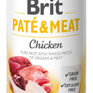 Вологий корм Бріт Brit Care Paté & Meat Dog Chicken для собак з куркою 400 г