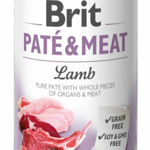 Вологий корм Бріт Brit Care Paté & Meat Dog Lamb для собак з ягням 400 г