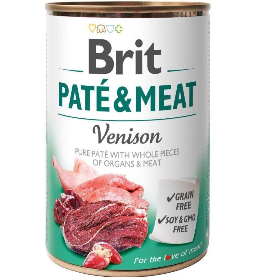 Вологий корм Бріт Brit Care Paté & Meat Dog Venison для собак з олениною 400 г