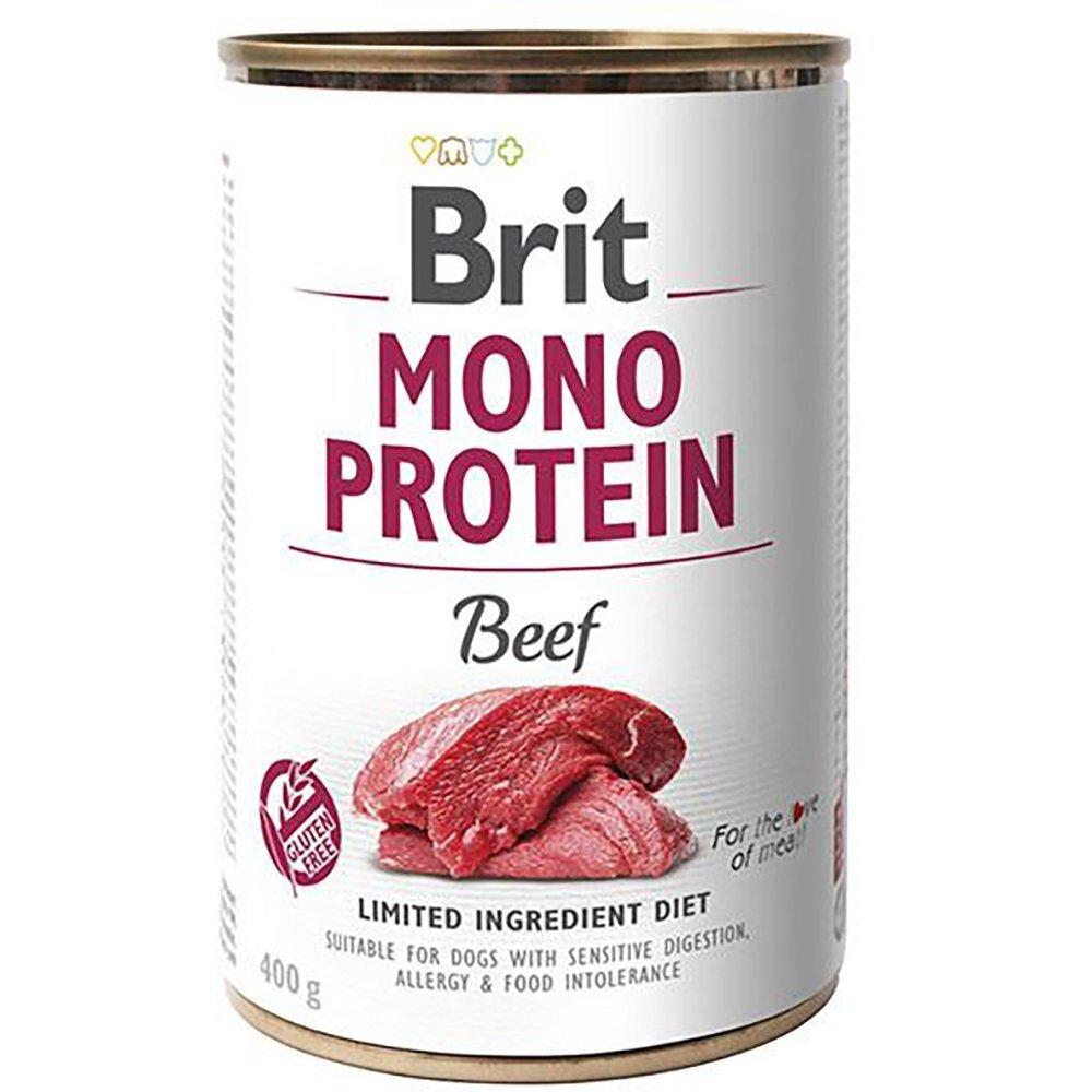 Консерва Бріт Brit Mono Protein Beef для собак з яловичиною, 400 г