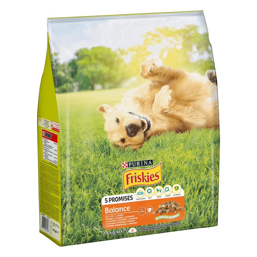 Корм сухий для собак Фріскіс Friskies Balance з куркою і овочами 2.4 кг