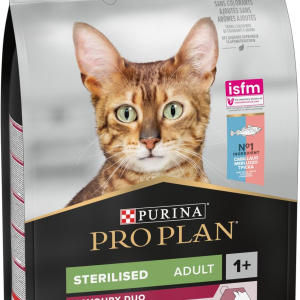 Сухий корм для стерилізованих кішок Purina Pro Plan Sterilised Savoury Duo з тріскою та фореллю 3 кг