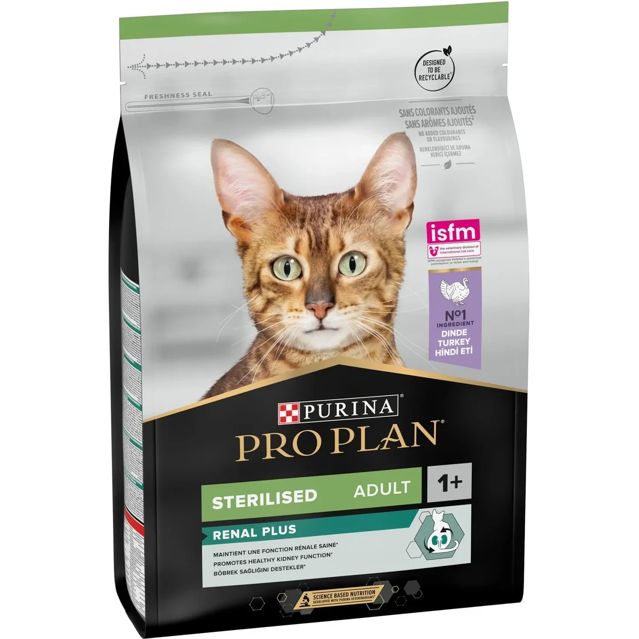 Сухий корм Pro Plan Sterilised Adult 1+ Renal Plus для кішок після стерилізації з індичкою 3 кг