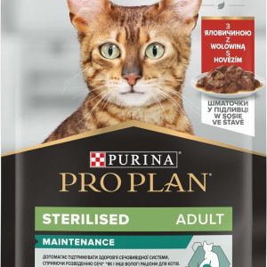 Вологий корм для кішок Purina Pro Plan Sterilised Nutrisavour з яловичиною 85 г